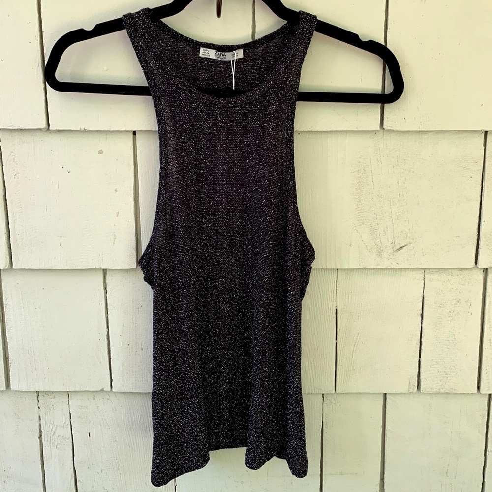 Nwt Zara sparkle muscle tank